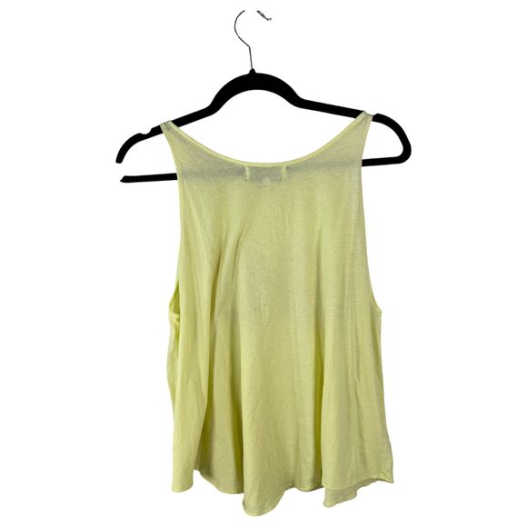 Wildfox Yellow Pink Shell Sleeveless Tank Top Size Medium - Picture 4 of 7